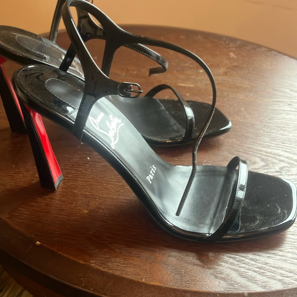 Worn only one time black Loubitons